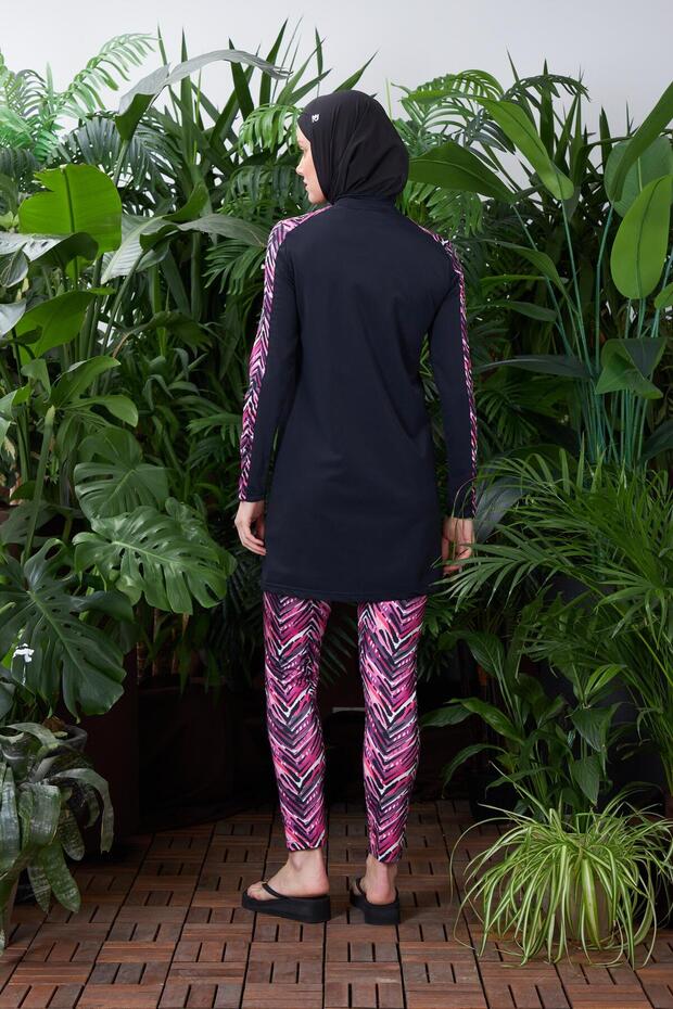 Πολύχρωμο μαγιό με σχέδια - 4