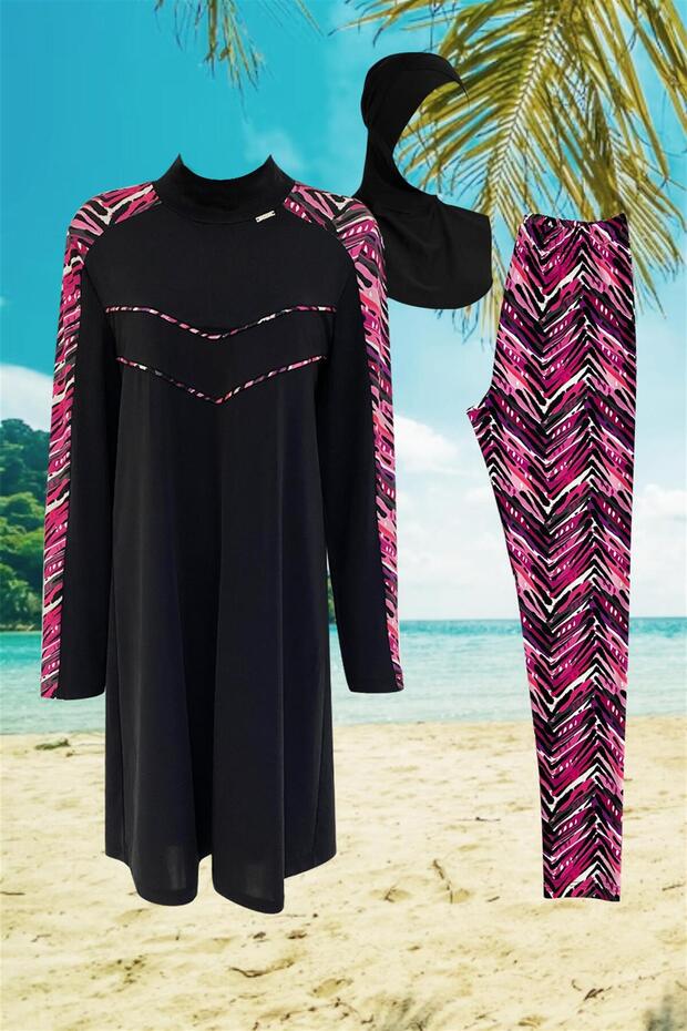 Πολύχρωμο μαγιό με σχέδια - 5