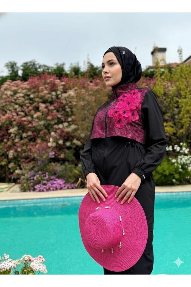 APLİKE DETAYLI FİLELİ TESETTÜR MAYO - 3