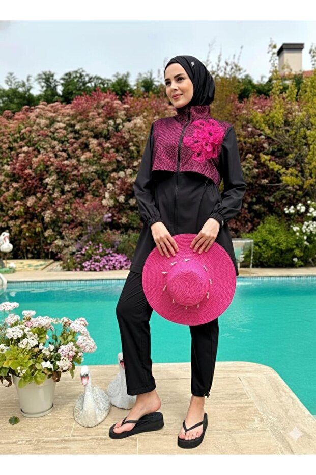 APLİKE DETAYLI FİLELİ TESETTÜR MAYO - 4