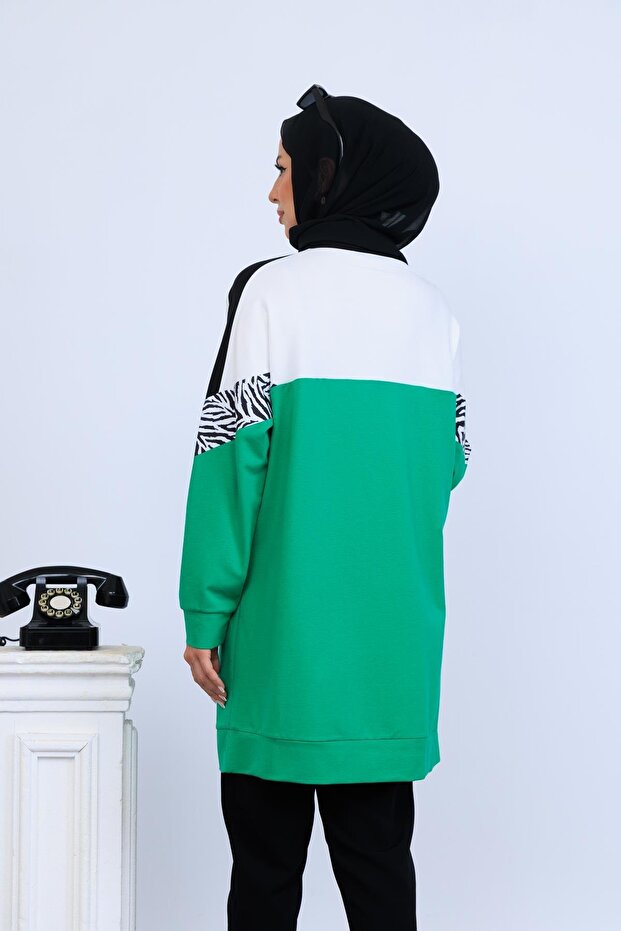 Zebra Patterned Tunic - 5