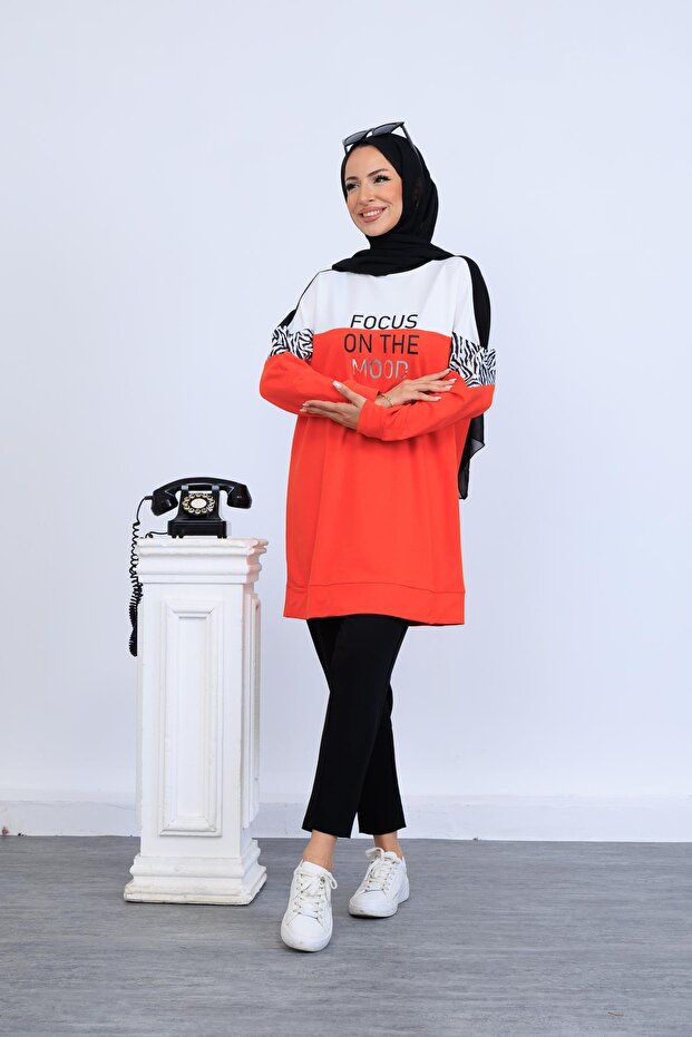 Zebra Patterned Tunic - 2