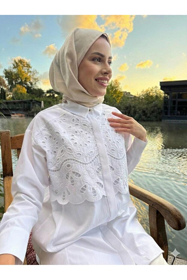 BRODE NAKIŞLI GÖMLEK - 2