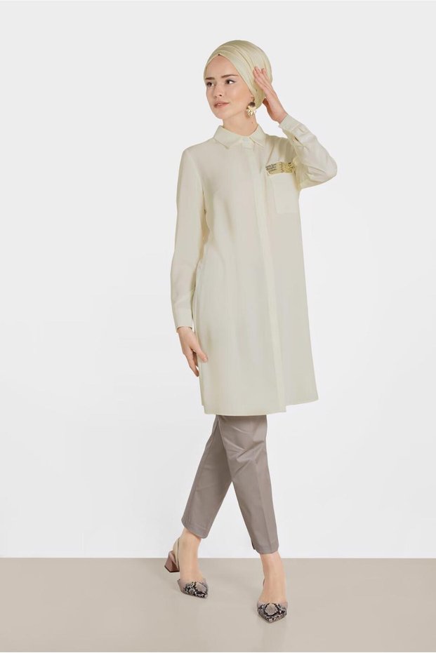 Pul Payet Detailed Men's Collar Tunic 4156