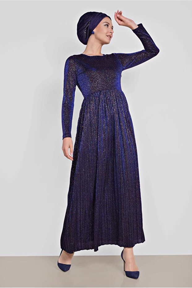 PİLİSELİ SİMLİ ELBİSE 4126 - 2