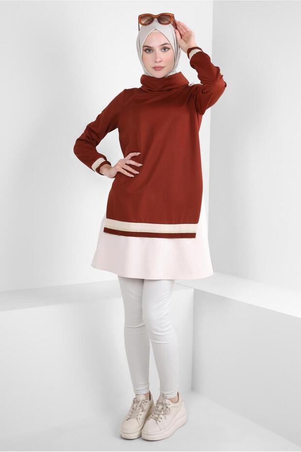 GARNİLİ ÖRME TUNİK 44235 - 1