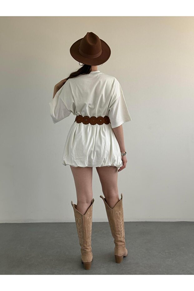 Oversize Baloon Elbise - 2