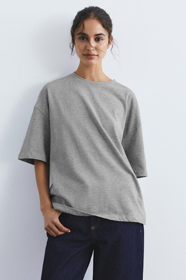 Oversize kısa kollu t-shirt - 2