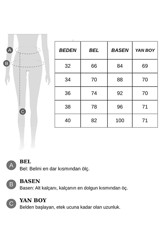 Yırtmaçlı Mıdı Boy Jean Etek - 9