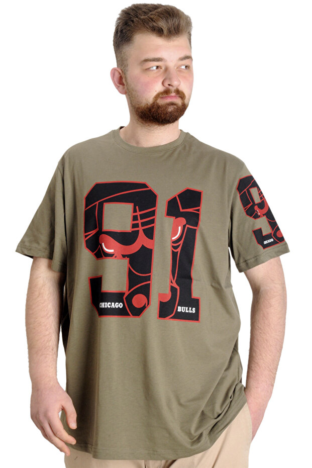 Fashion XL Men's T-Shirt 91 23153 Khaki