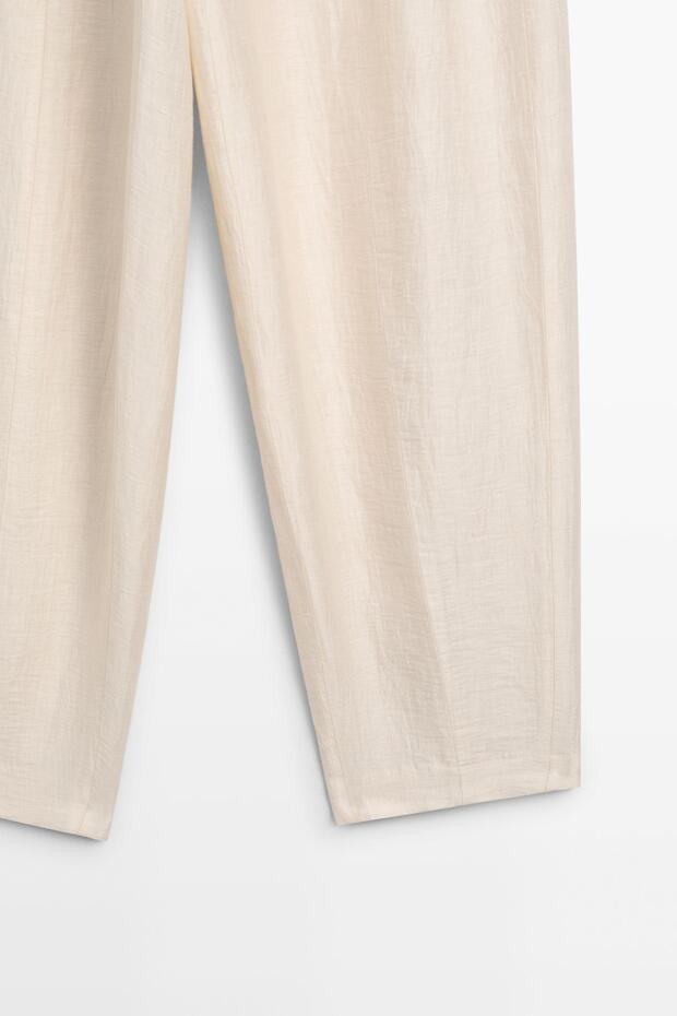 Linen blend balloon pants - 6