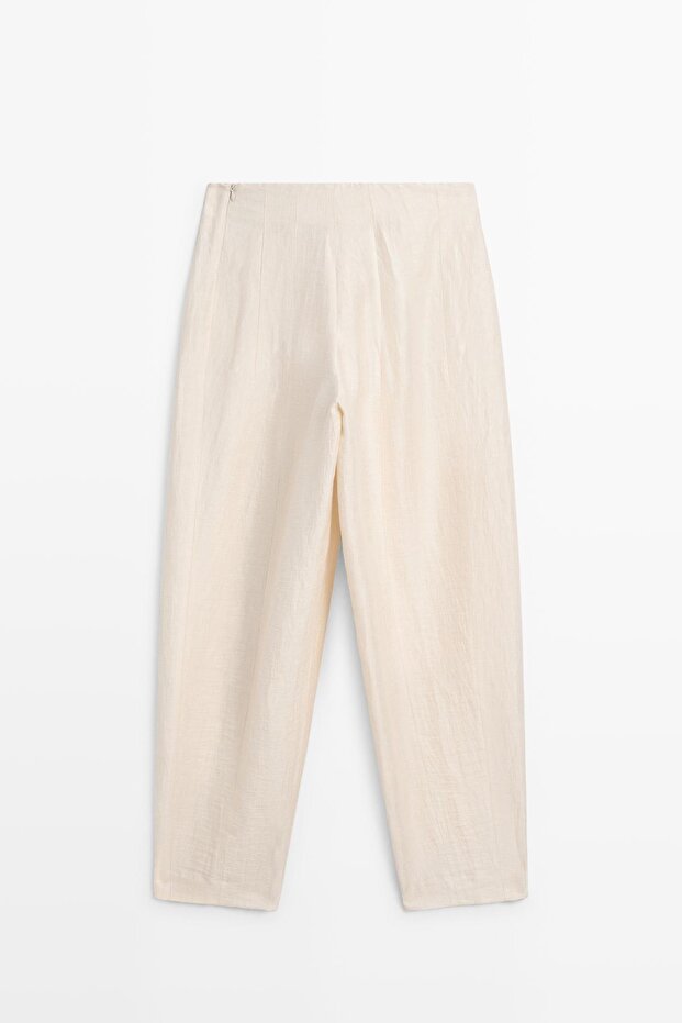 Linen blend balloon pants - 7