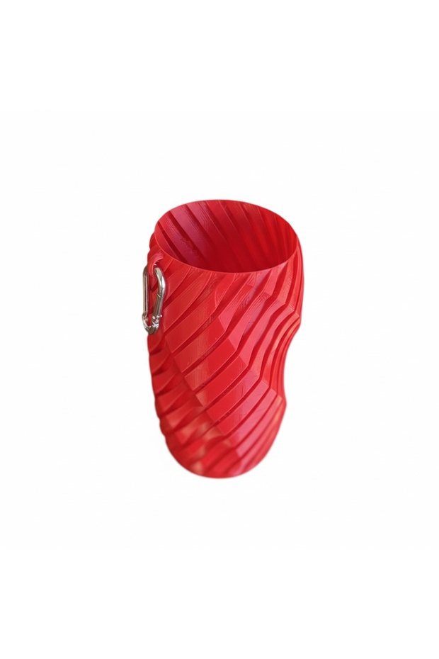 Spiral Patterned Beer Socks, Keep Your Beer Warm, Keep Your Hands Warm, 500ml Cover - Red