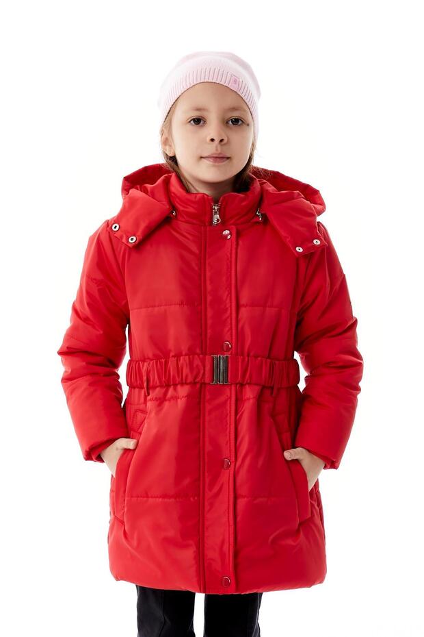 Girl's Hooded Winter Inflatable Coat 51352