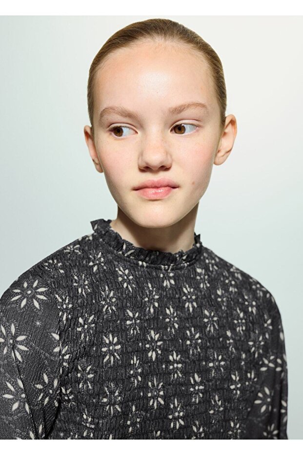 Çiçek desenli bluz - 6