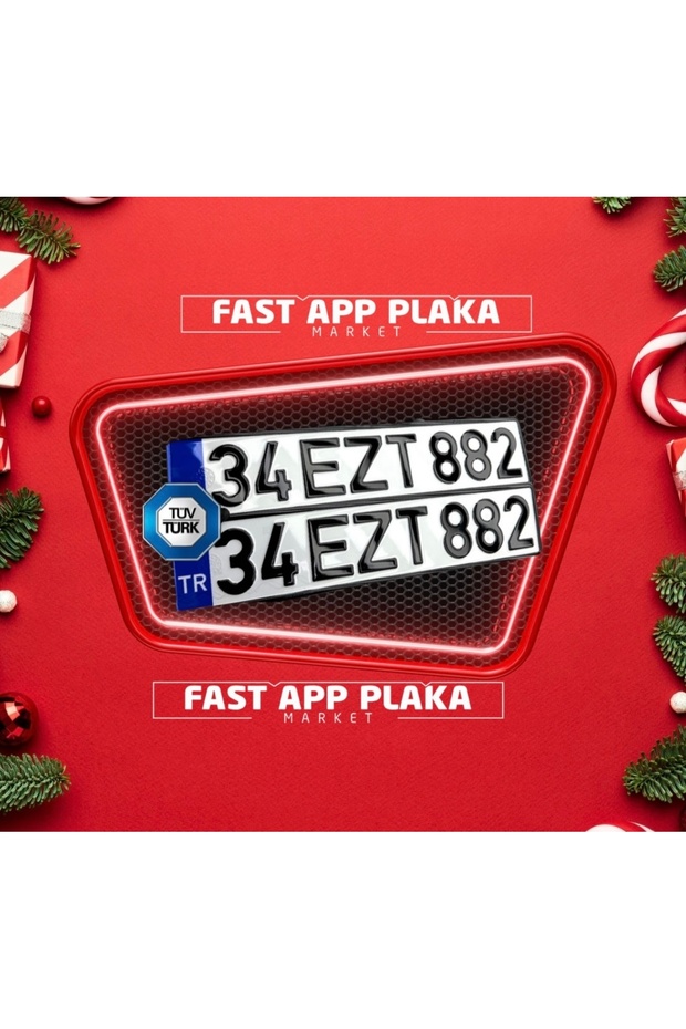 CAM VERNİKLİ APP PLAKA - 1