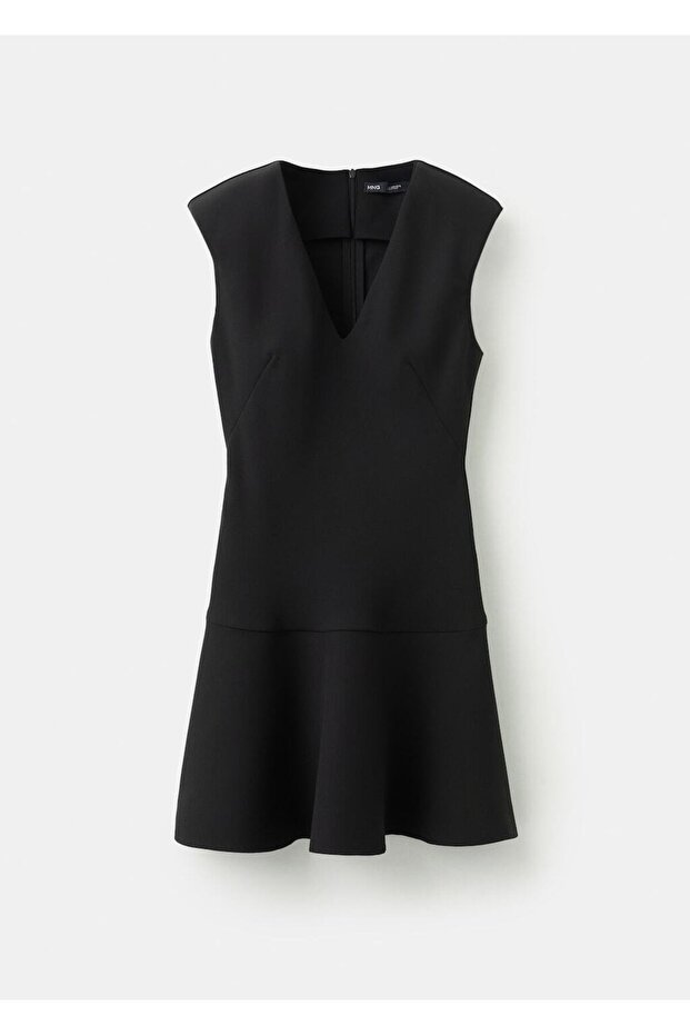 Kısa evaze elbise - 3