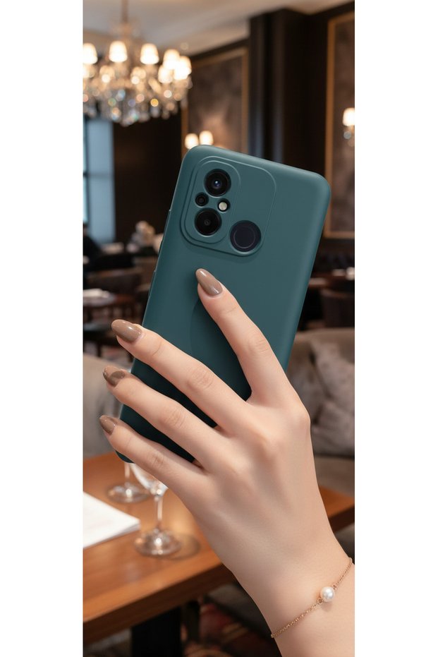 Xiaomi Redmi 12C Compatible Colorful Silicone Case with Velvet Inside Camera Protection