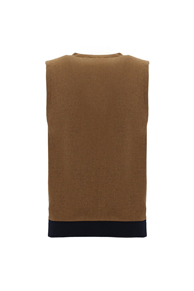 Pamuklu Triko Yelek - 2