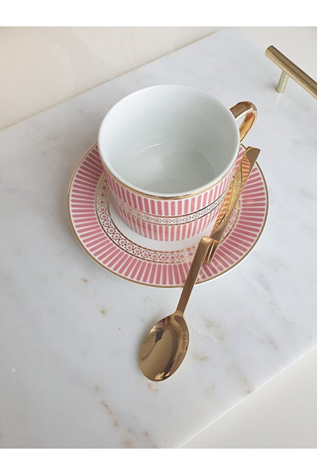 Gold Steel Motta Latte Macchiato Spoon 17.4 Cm 1 Piece