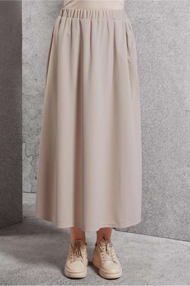Elastic Waist Track Suit Skirt 60631