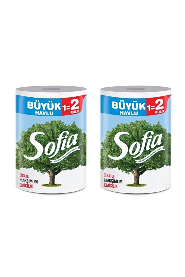 SOFİA - KAĞIT DEV HAVLU BÜYÜK - 2 RULO - 1