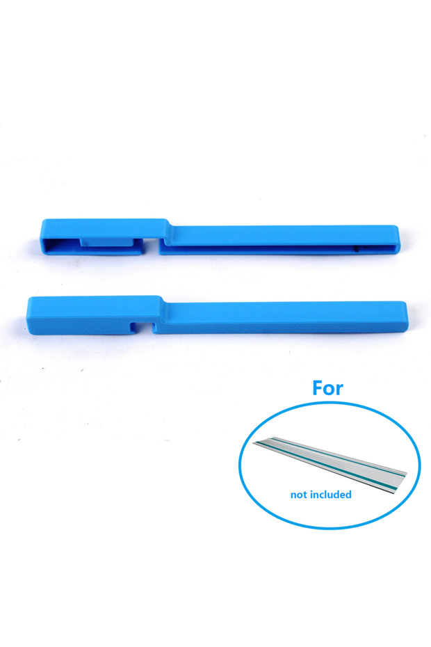 Blue 2pc Guide Rail Protective Caps Compatible For Track Saw Rails Accessory, Protect Both Ends of Y