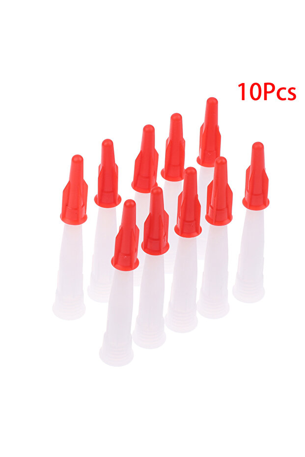 A2 10Pcs Silicone Sealant Nozzle Kit - Re-sealable Mastic Cartridge Spare Nozzle With Screw Cover Fo