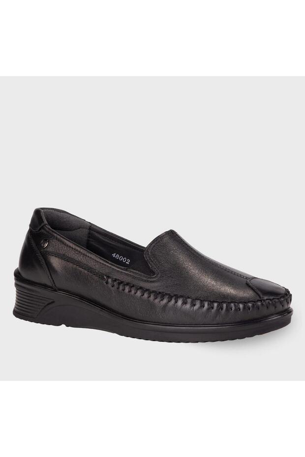 48002-g Amelia Black Women's Genuine Leather Shoes