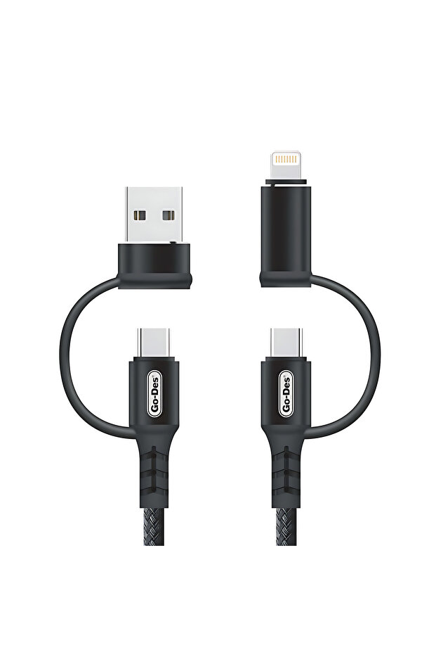 كابل شحن 4 في 1 متعدد الوظائف - طول 1.2 متر 4 in 1 Multi Function Cable