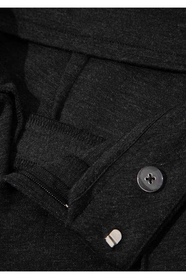 Antrasit Örme Pantolon 1011048-87829 - 7