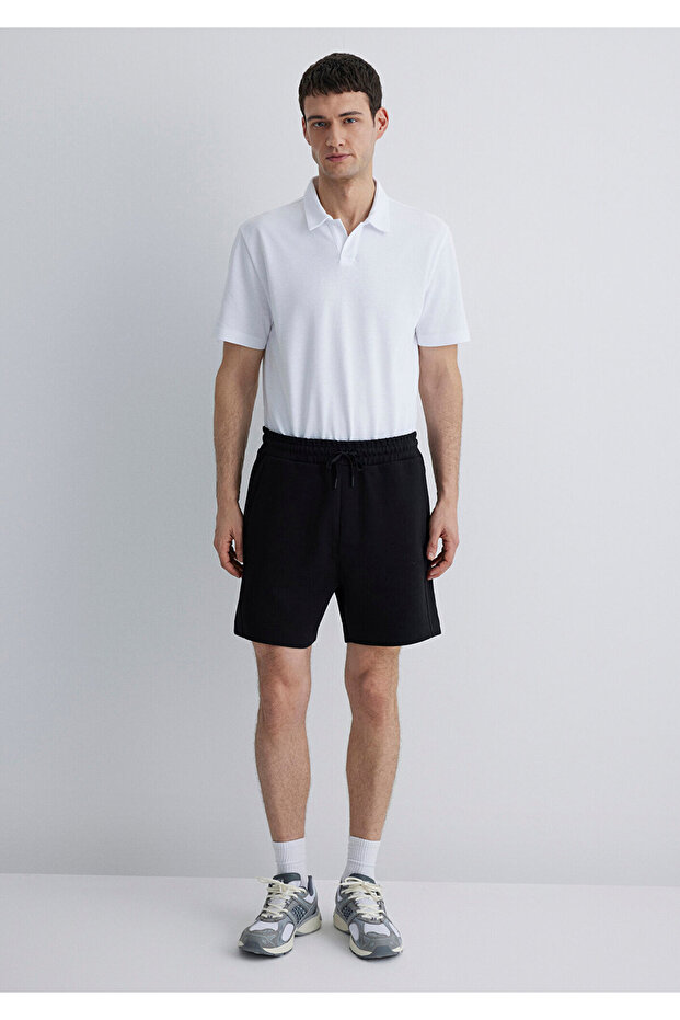 Black Siyah Basic Şort 0410258-900 - 4