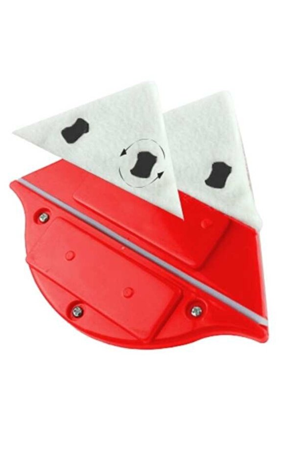 Double Magnetic Window Cleaner Sponge Replacement, White - 2