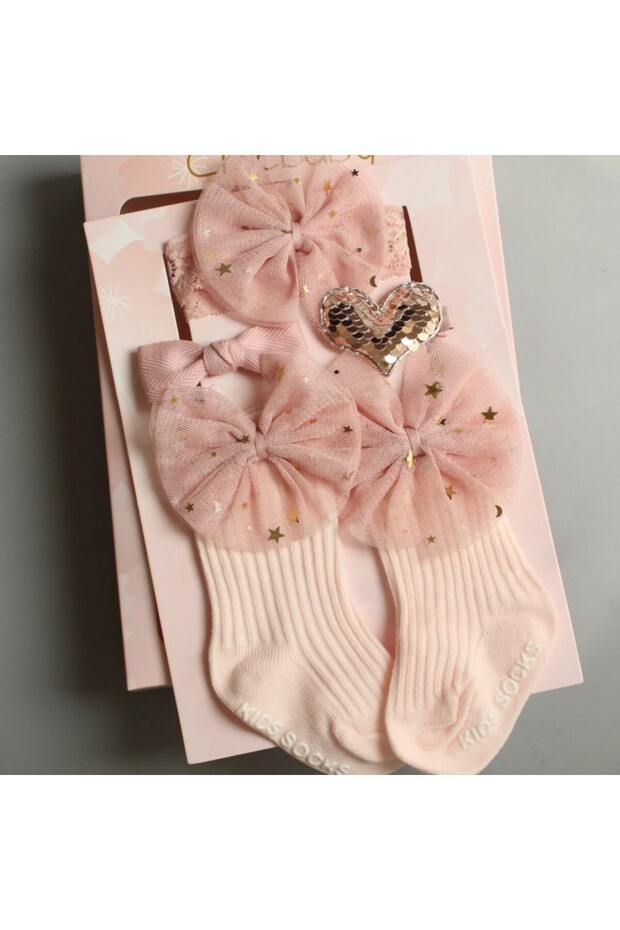 Set 4 pieces - socks with accessories (Model: E) - 7