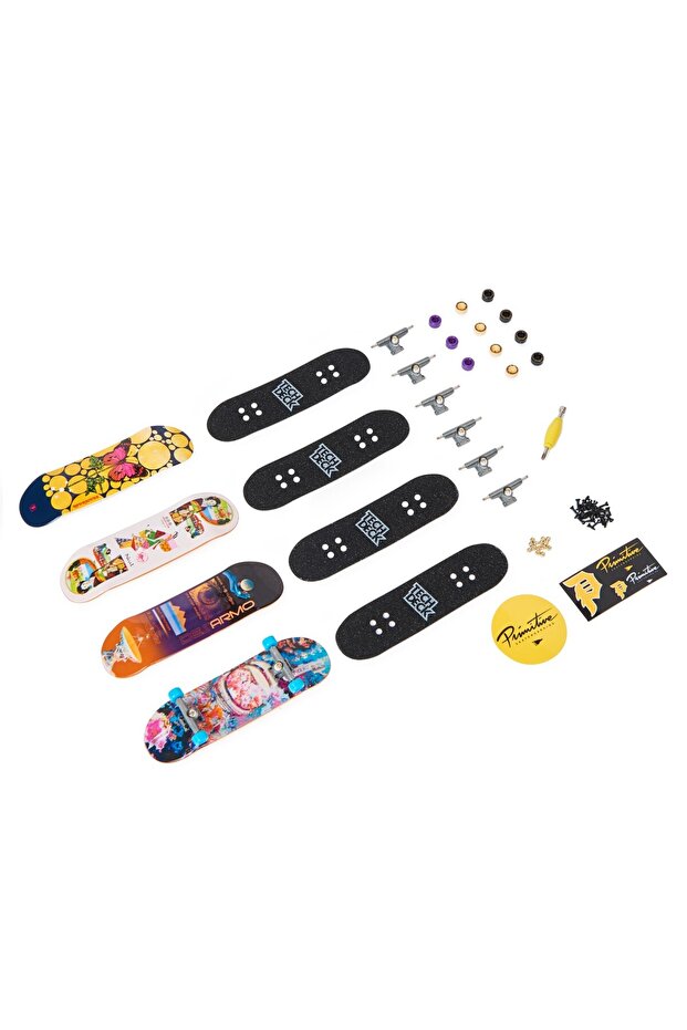Set 4 piese Tech Deck - Fingerboard Primitive, 9.6 cm - 2