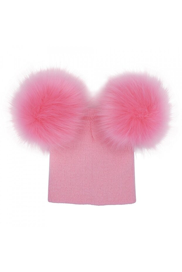 Drool Pom Pom Hat (Color: Khaki) - 5