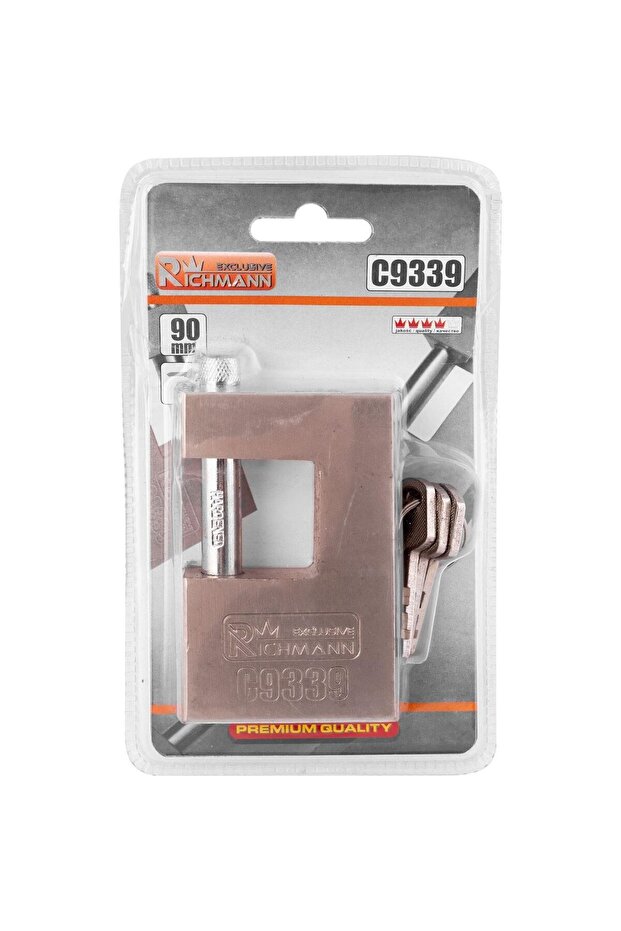 Rectangular Padlock, 90 mm, RICHMANN EXCLUSIVE - 2