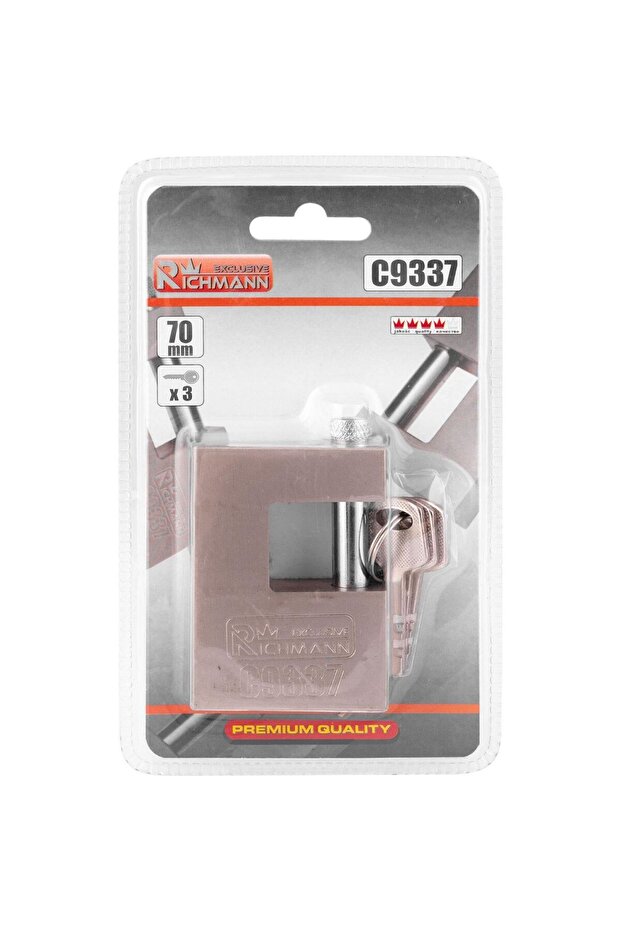 Rectangular Padlock, 70 mm, RICHMANN EXCLUSIVE - 2