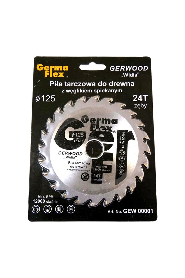 Disc circular vidia, 24 dinti, 125 mm, Germa Flex
