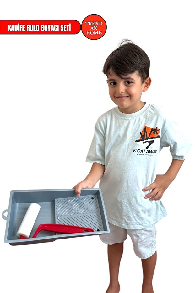 Kadife Rulo Fırça Seti 10cm - 3