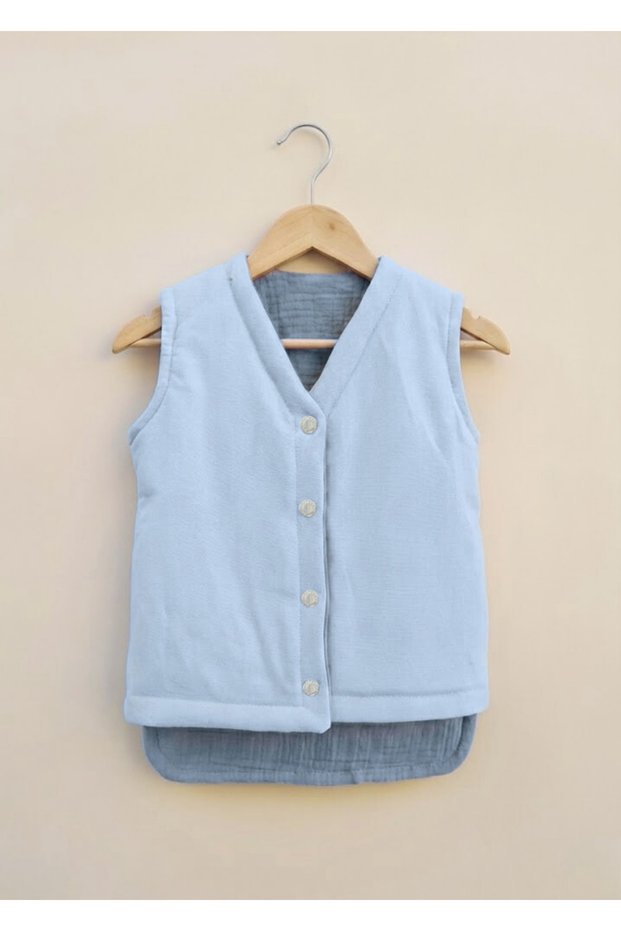 Top Quality Muslin Baby Vest Organic Muslin Kids Vest Newborn Vest Winter Baby and Kids Vest