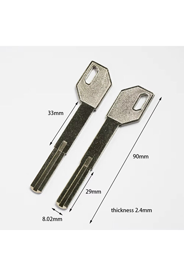 shuangyepian 5pcs 5pcs Super D Key Blank Set – single/Double sided flat panel Key Embryo for Finger