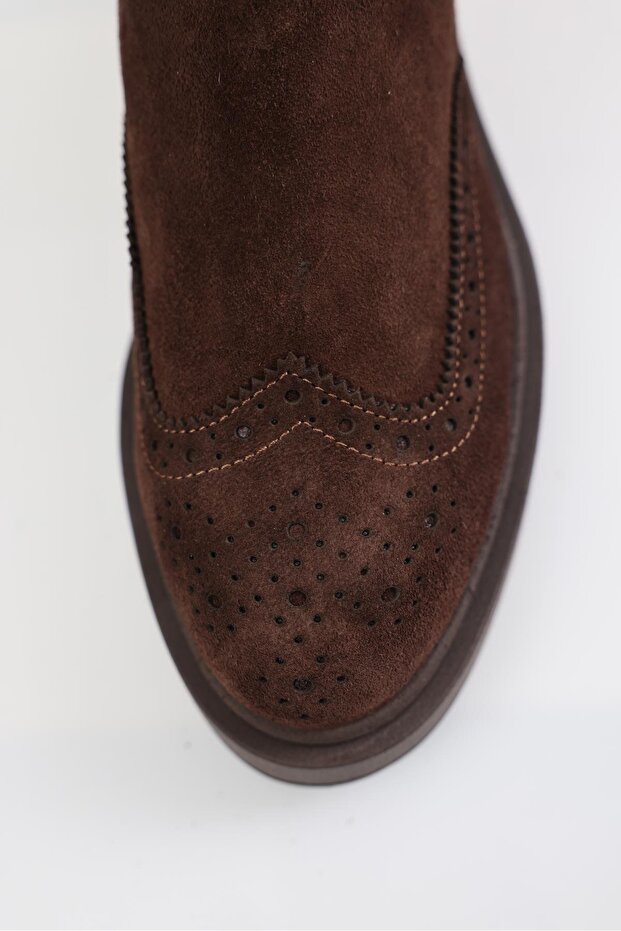 Καφέ ελαστικές μπότες 22136 - 3