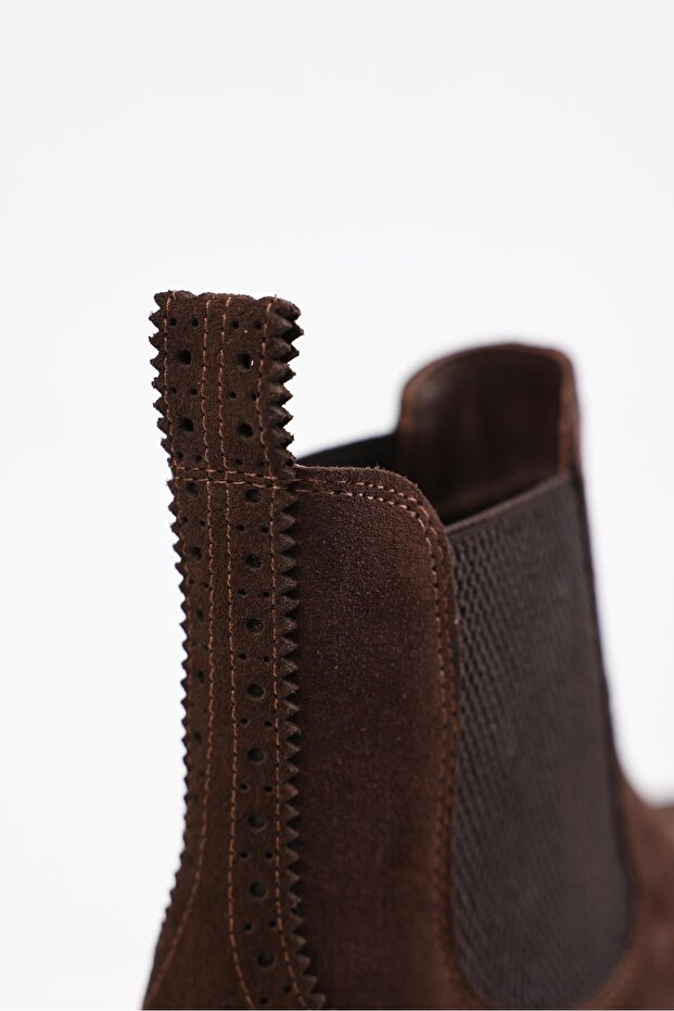 Καφέ ελαστικές μπότες 22136 - 5