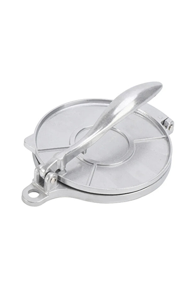 16cm Silver 16CM Aluminum Alloy Noodle Press with Handle Manual Shaping Pancake Press Kitchen Cookin