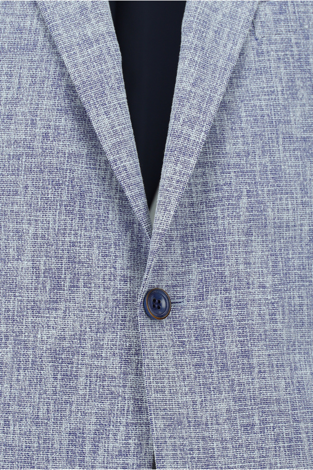 سترة منقوشة من الصوف بقصة قياسية من 6 دروب - 3