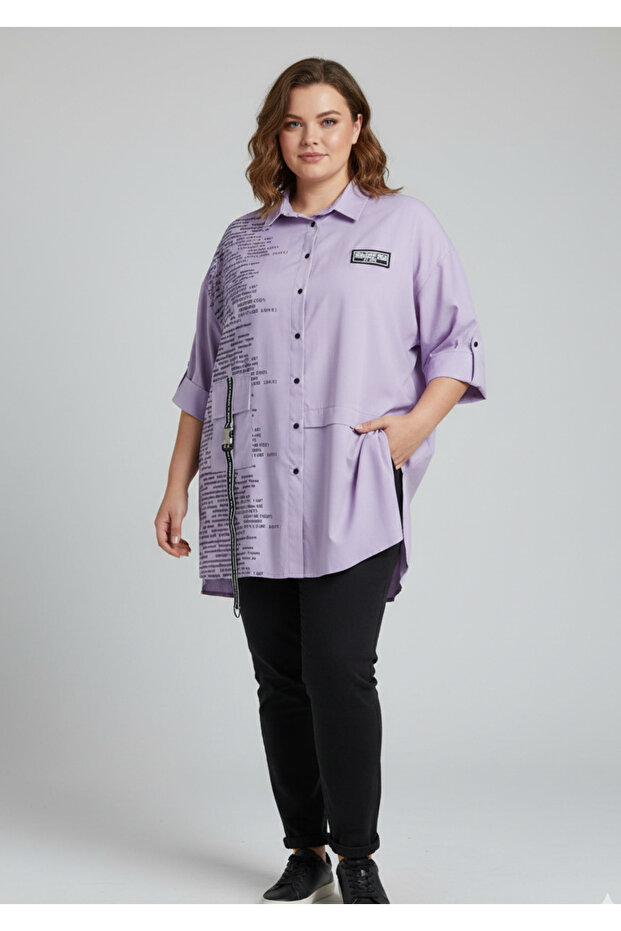 OVERSİZE BÜYÜK BEDEN GÖMLEK - 1