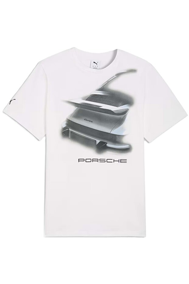 634489 Porsche Graphic Tee 1 T-Shirt Men's T-Shirt White