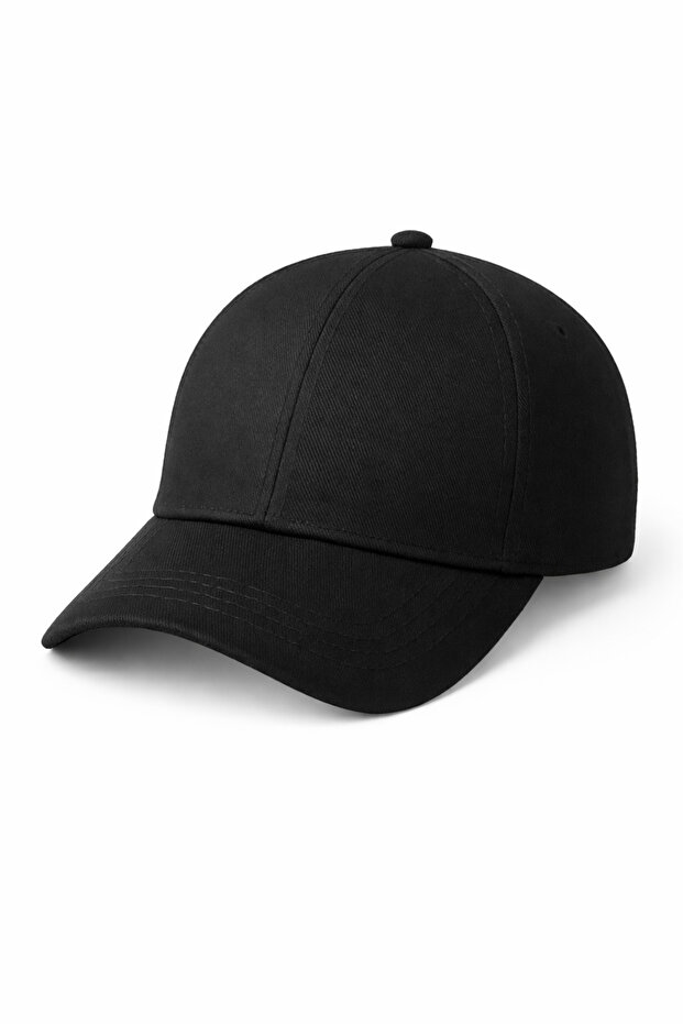 Black Flat Hat Unisex Cap - 1