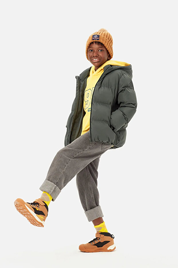 869.F25K.303 Stone Children's Outdoor Boots Yellow